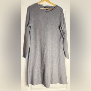 Vero Moda Heather Gray Long Sleeve Sweater Dress, Large